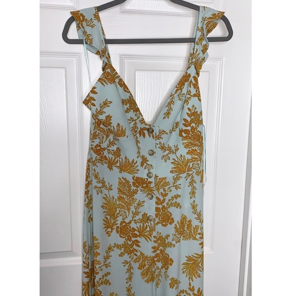 Free People Floral Ruffle Sleeve Romper Jumpsuit - Picture 4 of 6